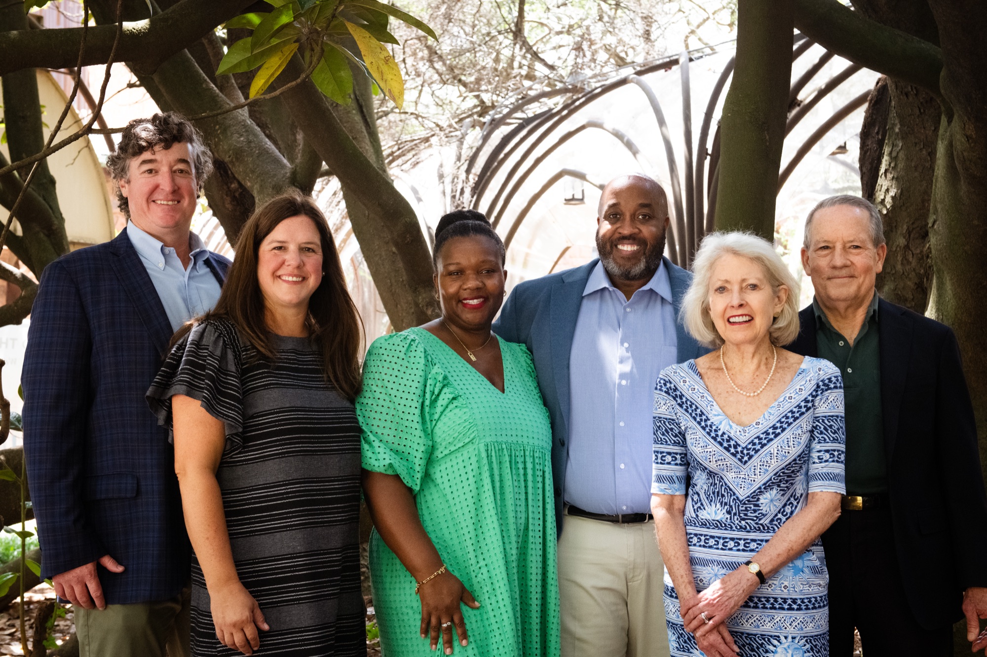 Annual Canvass 2027 co-chairs Margaret and Dabney Daniel, Anne and Jeff Elzemeyer, and DeAnna and Rashad Arcement